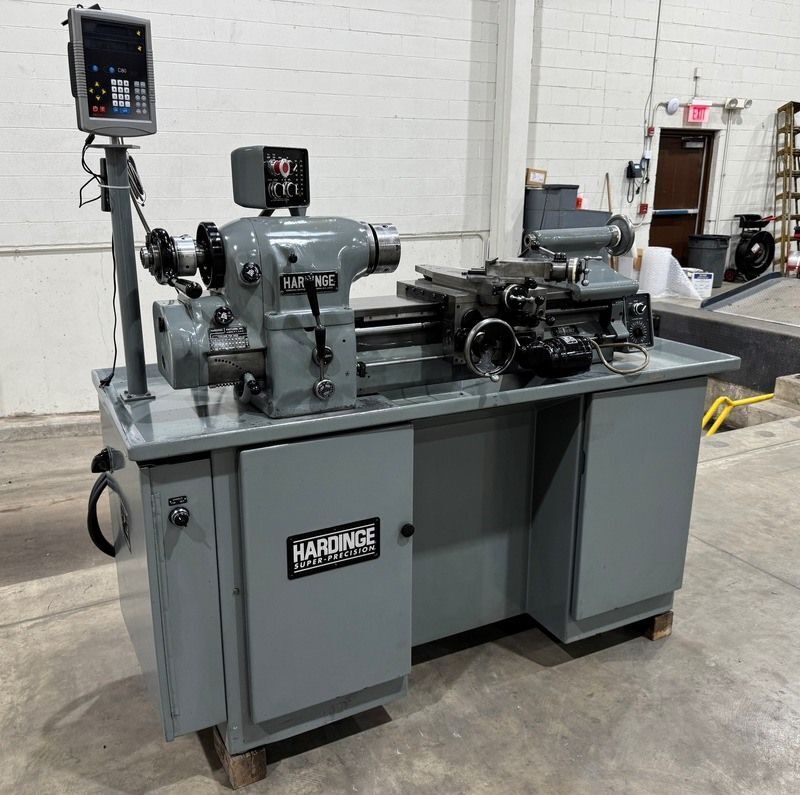 11" x 18" Hardinge #HLV-H, precision lathe, inch thread, taper, 5C collet, compound cross, 1993 - Image 2