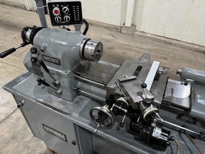 11" x 18" Hardinge #HLV-H, precision lathe, inch thread, taper, 5C collet, compound cross, 1993 - Image 3