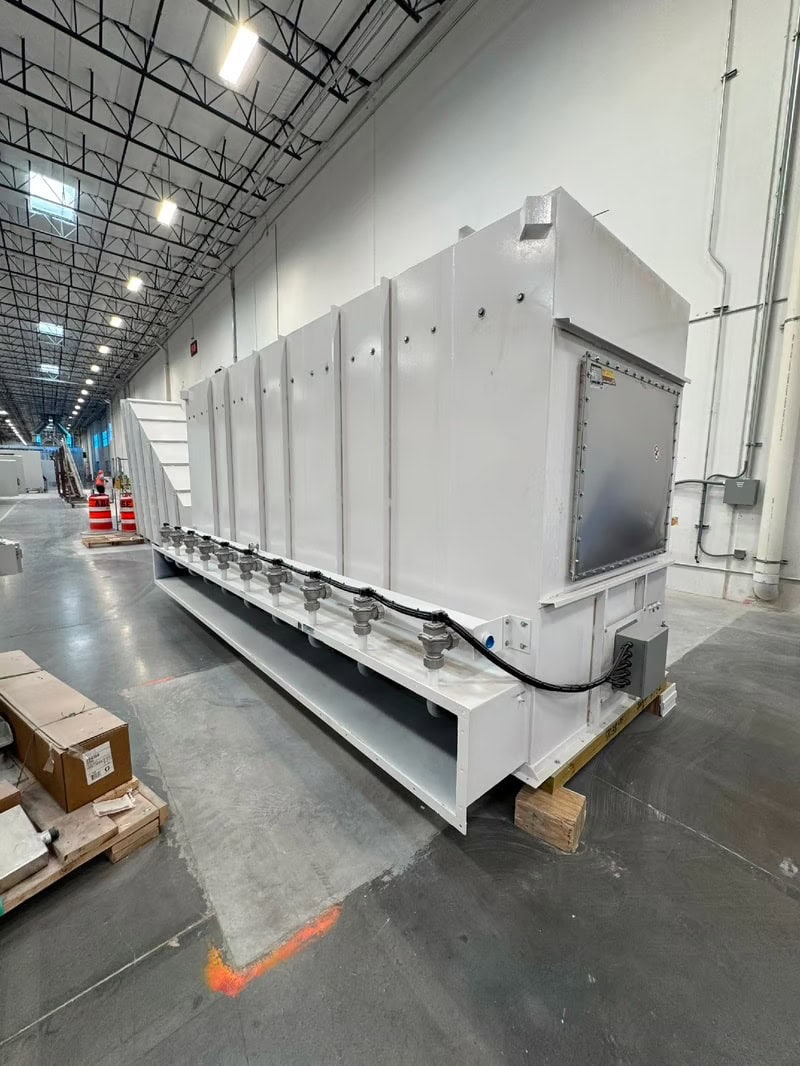 20000 cfm @ 30" S.P. Hastings dust collector, 125 HP, never installed, 2023 - Image 4