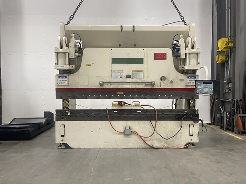 230 Ton, Cincinnati, press brake, 12' overall - Image 1