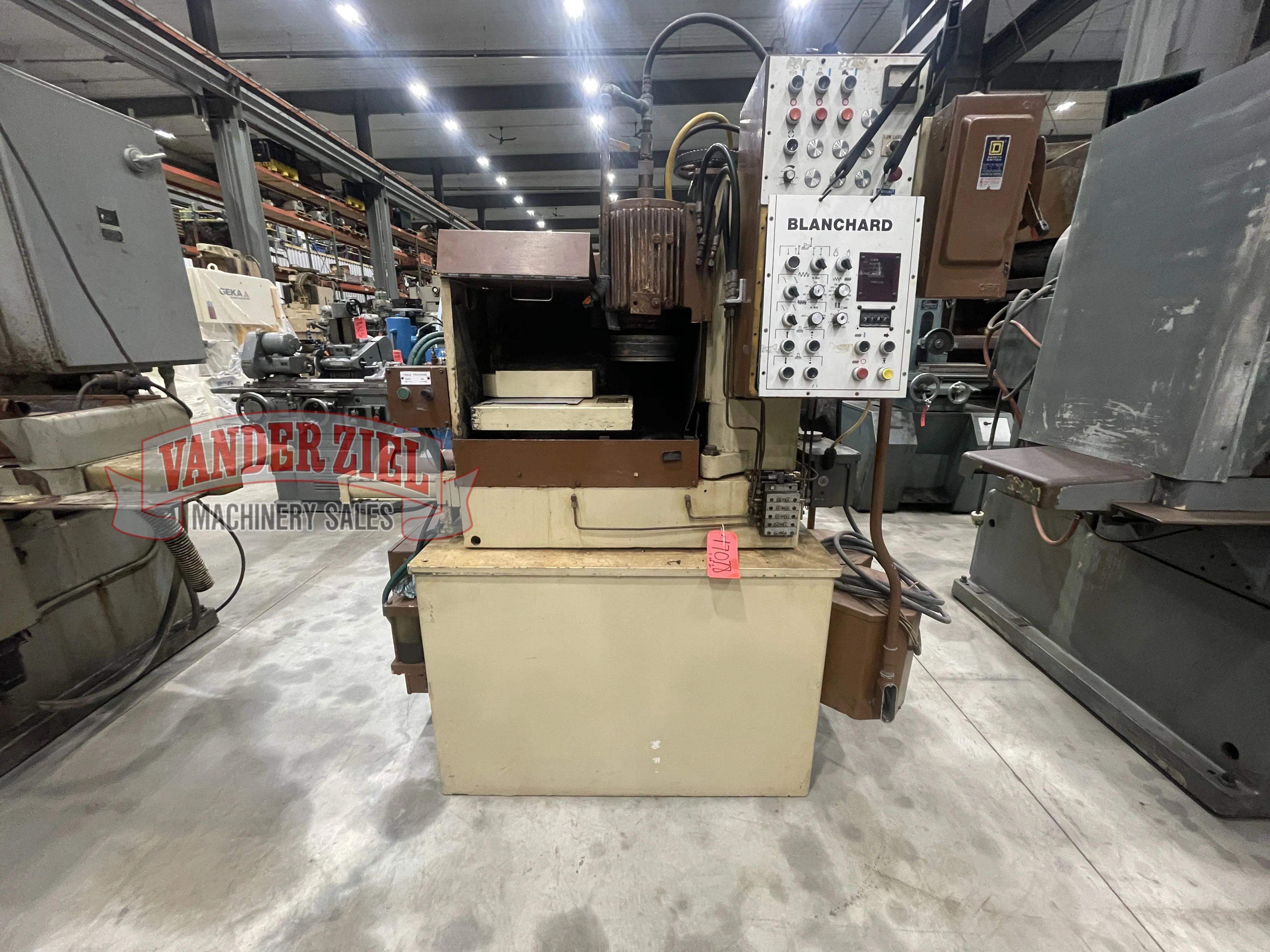 Blanchard #8AD-12, rotary grinder, 12" table diameter, 14" swing, 8" x 3" x 6-1/2" grinding wheel - Image 1