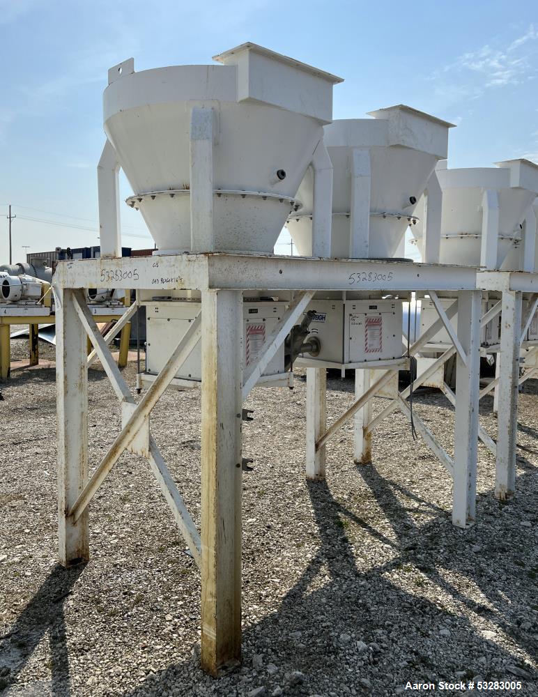 Tecnetics Industries #E12 F-2910 Tecweigh Dual Volumetric Feeder System with Hoppers. Includes (2) Tecweigh - Image 2