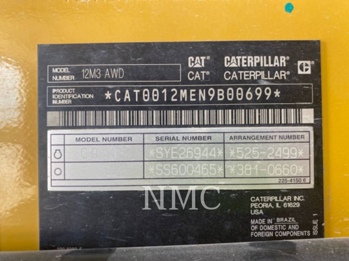 Caterpillar 12M3AWD, Motor Grader, 7605 hours, S/N: N9B00699, 2018 - Image 6