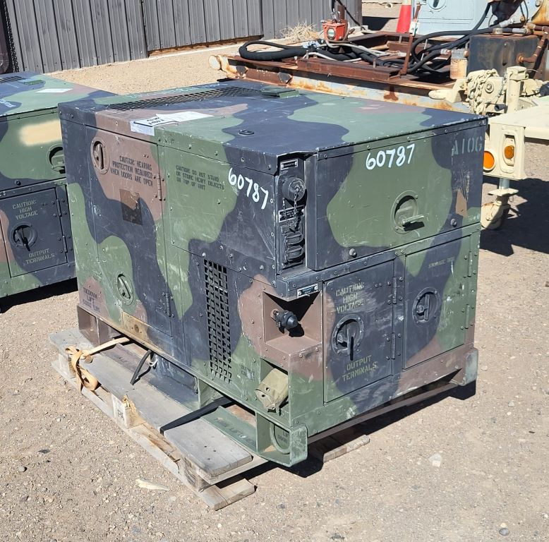 5 KW Fermont #MEP-802A, Diesel Generator, 5 gallon Tank, 120/208 Volts, 1800 RPM, 1733.3 hours - Image 4