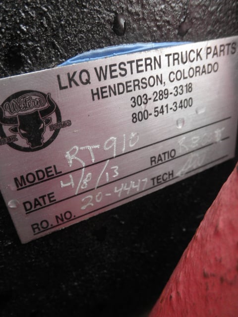 Eaton Fuller #RT910, Transmission, rblt., 1250 lbs/ft max torque, (10) speed, 9.96 ratio - Image 5