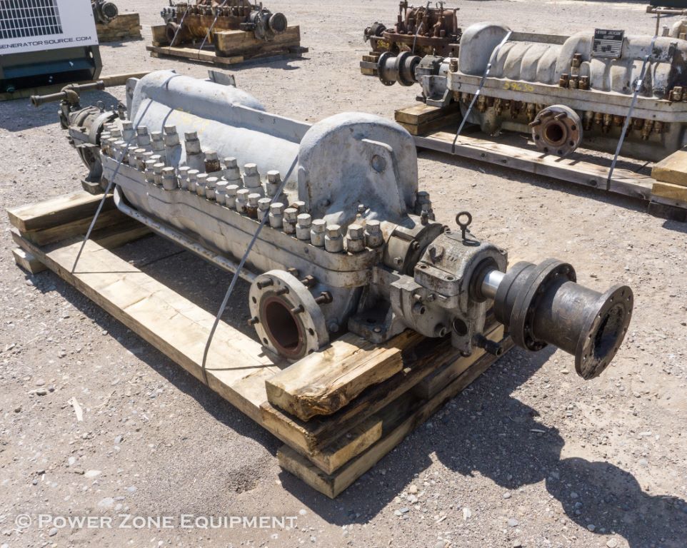 1190 GPM @ 3413' TDH, Byron-Jackson #4x6x9D-DVMX, Centrifugal Pump, Horz., 10-stage, 6" suction, 4" - Image 4