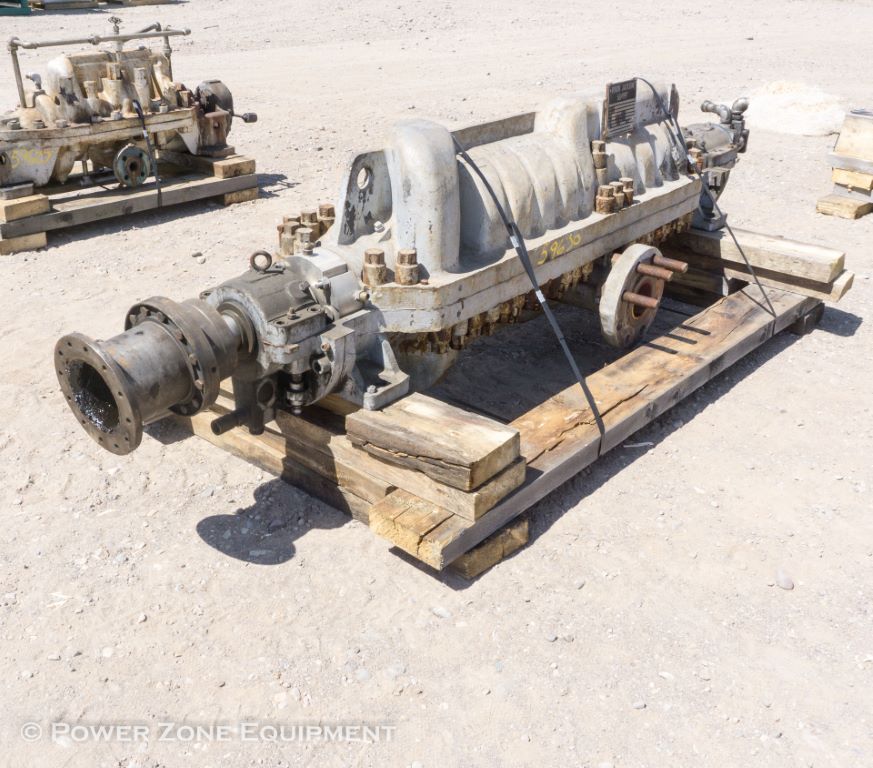 1190 GPM @ 3413' TDH, Byron-Jackson #4x6x9D-DVMX, Centrifugal Pump, Horz., 10-stage, 6" suction, 4" - Image 3