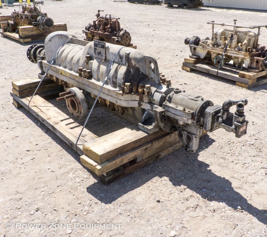 1190 GPM @ 3413' TDH, Byron-Jackson #4x6x9D-DVMX, Centrifugal Pump, Horz., 10-stage, 6" suction, 4" - Image 4