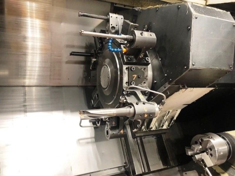 Mori Seiki #SL-25SY, CNC turing machine, MF-D6 controls, 20.4" swing, 10" chuck, 2.6" bar, 1994 - Image 4