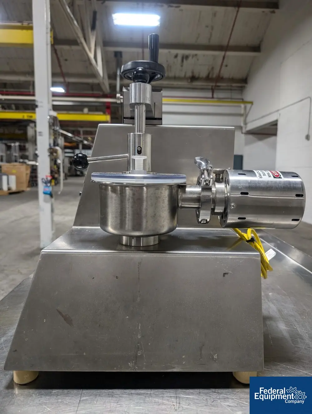 Key #KG5, High Shear Mixer, Stainless Steel, 1 liter bowl, side entering high speed chopper, on base, S/N - Image 3
