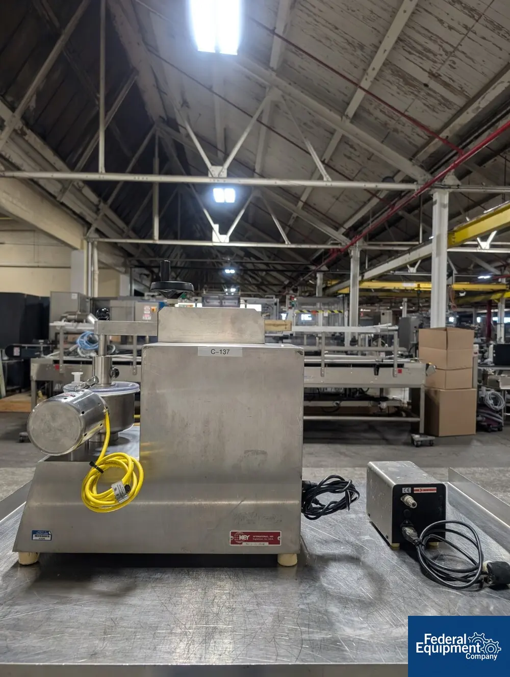 Key #KG5, High Shear Mixer, Stainless Steel, 1 liter bowl, side entering high speed chopper, on base, S/N - Image 4