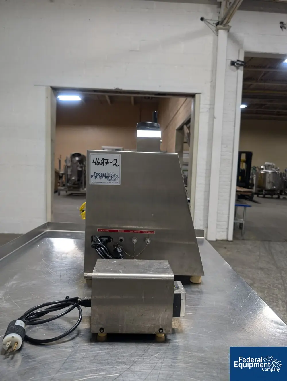 Key #KG5, High Shear Mixer, Stainless Steel, 1 liter bowl, side entering high speed chopper, on base, S/N - Image 5
