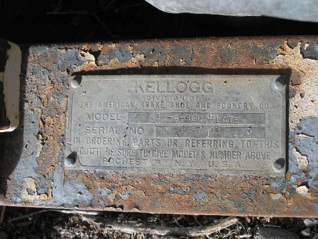 Kellogg #K35, Air Compressor, on skid, 20 HP, 1750 RPM, 208/220/440 V - Image 2