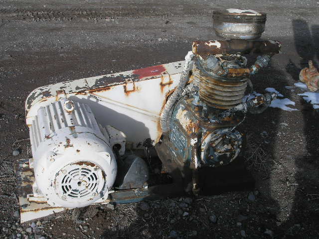 Kellogg #K35, Air Compressor, on skid, 20 HP, 1750 RPM, 208/220/440 V - Image 3