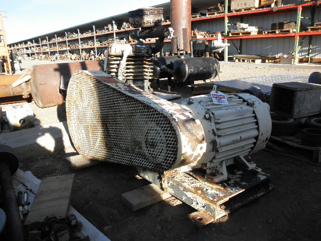 Kellogg #K35, Air Compressor, on skid, 20 HP, 1750 RPM, 208/220/440 V - Image 6