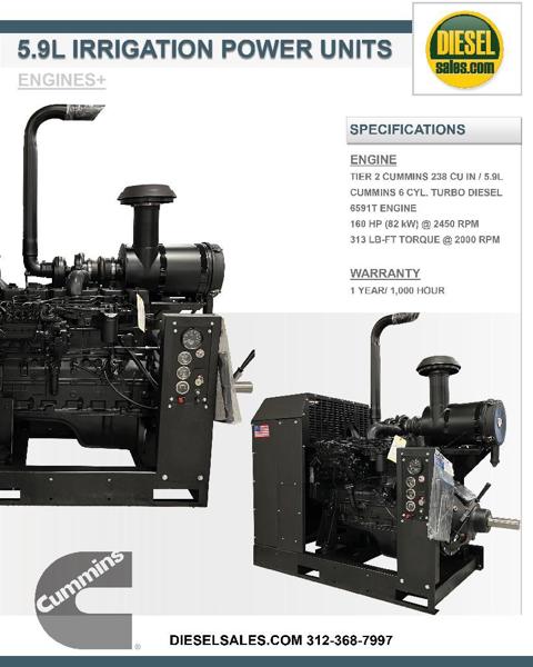 160 HP Cummins 6BT5.9, Complete Engine Power Unit, Rebuilt - Image 6