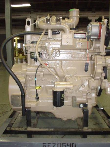 125 HP John Deere 4045, Complete Diesel Engine, Rebuilt - Image 1