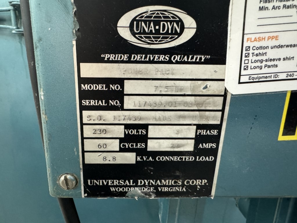 Una Dyn #PowerMax, positive displacement pump, 7.5 HP, 230 V. - Image 2