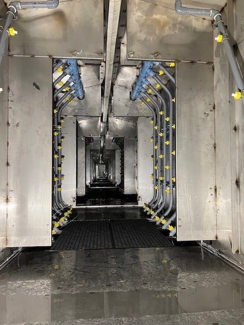 Amiberica, 3 stage pretreatment washer 5' width x 6' H - Image 1