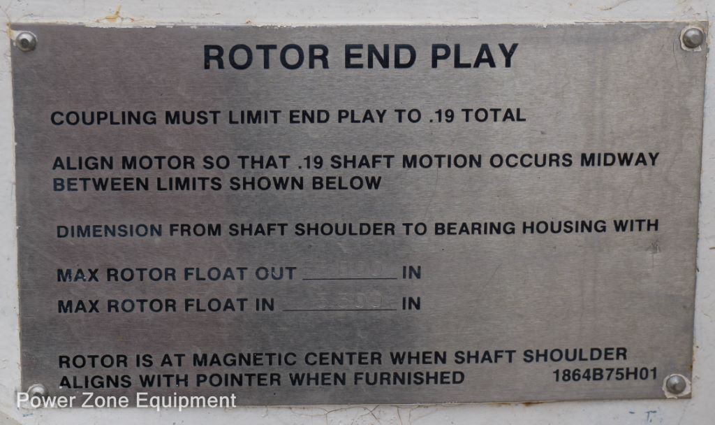 2000 HP 3539 RPM Westinghouse, Frame 4512, TEFV, 1.15 service factor, 4000 Volts - Image 5