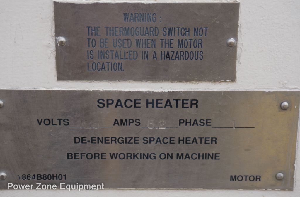 2000 HP 3539 RPM Westinghouse, Frame 4512, TEFV, 1.15 service factor, 4000 Volts - Image 6