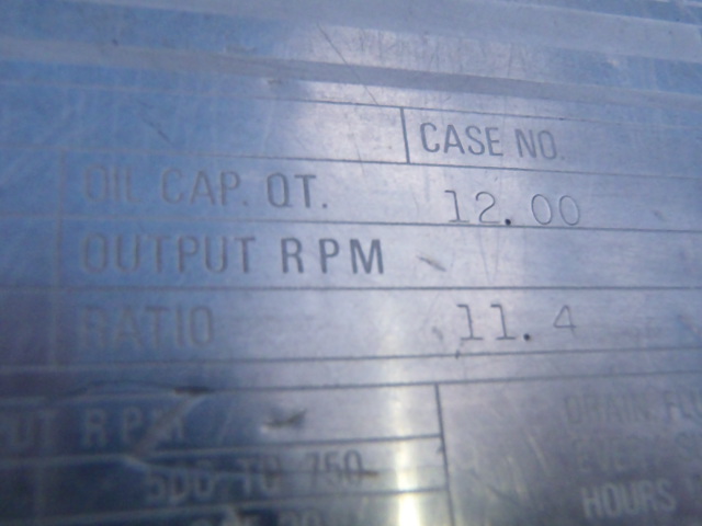 30 HP @ 1750 RPM, Dodge #DR400A, inline gearbox, 153 RPM out, 11.40 :1 ratio, coupled to Wheatley quintuplex - Image 2