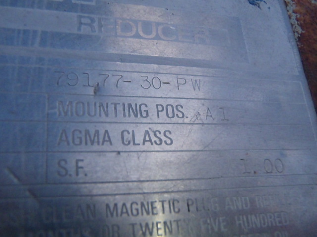 30 HP @ 1750 RPM, Dodge #DR400A, inline gearbox, 153 RPM out, 11.40 :1 ratio, coupled to Wheatley quintuplex - Image 4