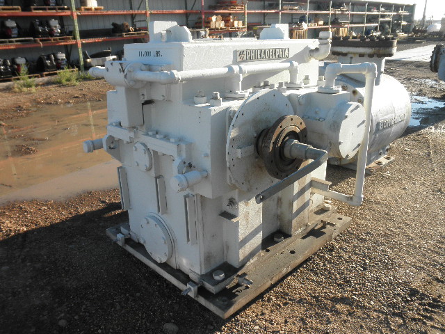 6500 HP @ 1785 RPM input, 7081 RPM output, Philadelphia #15HS, parallel shaft gear increaser, 3.96 :1 ratio - Image 1