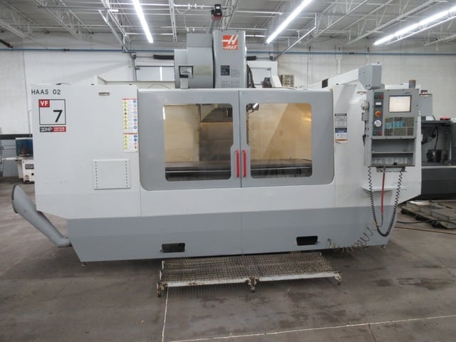 Haas #VF-7D/40, CNC vertical machining center, 24 Station automatic tool changer, 4th-Axis brushless drive - Image 1
