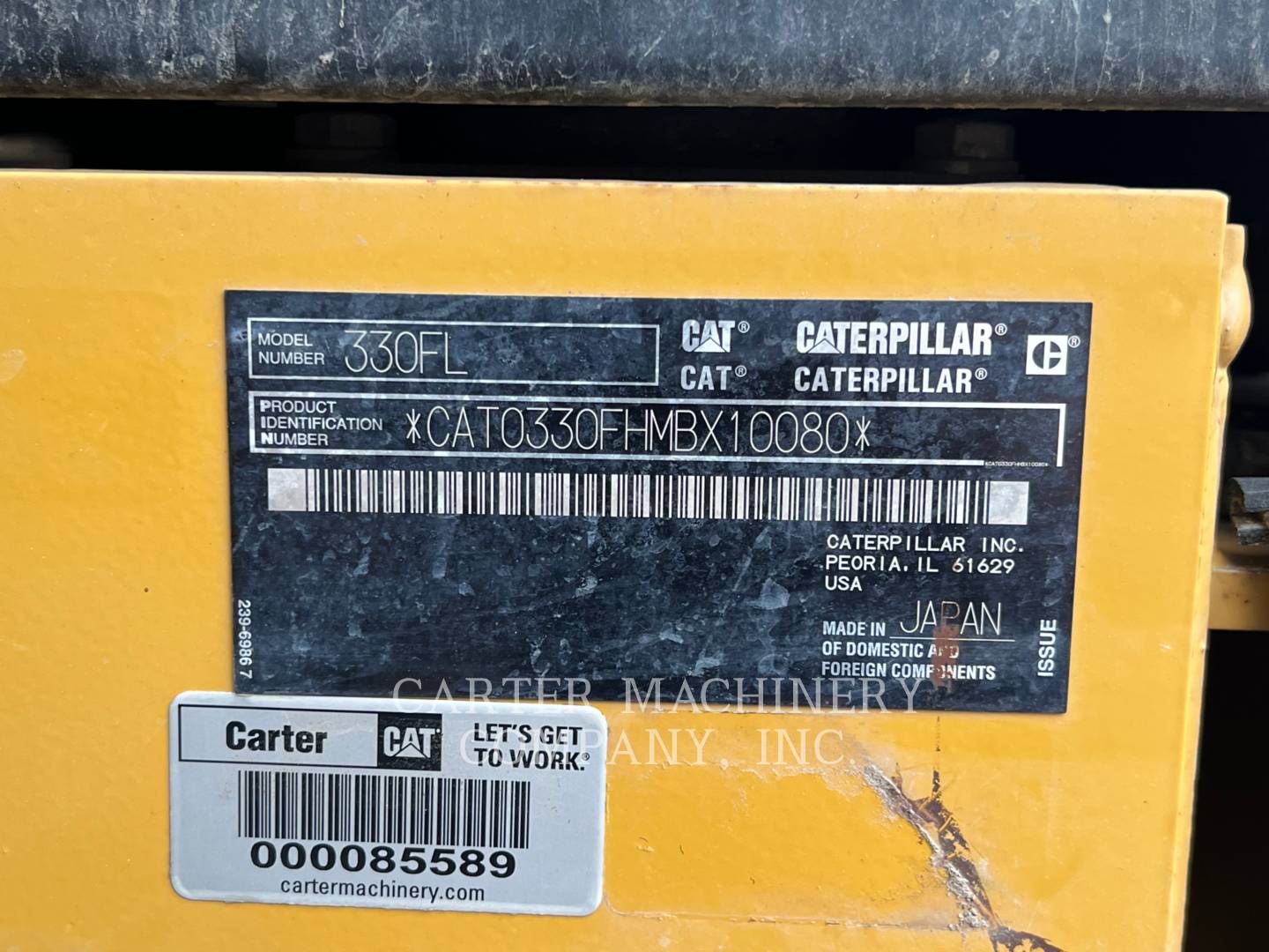 Caterpillar 330FL, Crawler Excavator, 3733 hours, S/N: MBX10080, 2017 - Image 6