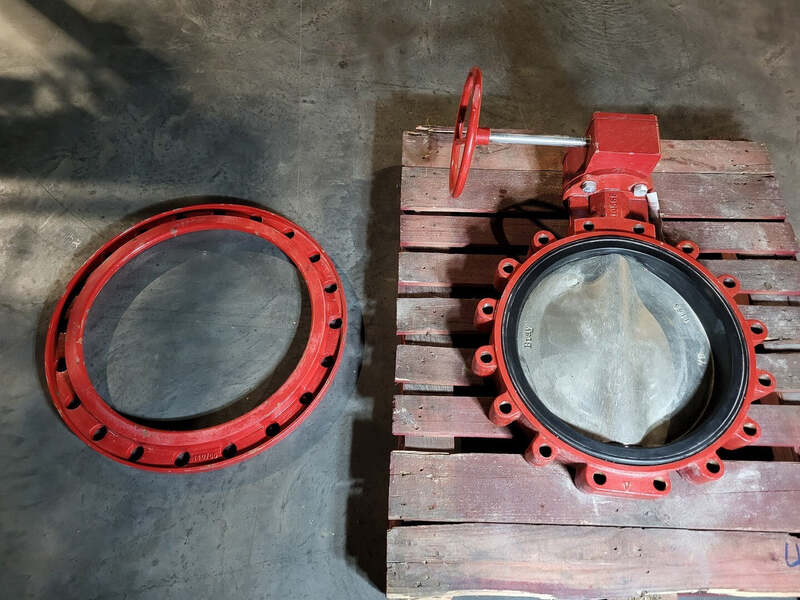22" Bray Controls butterfly valve, like new - Image 1
