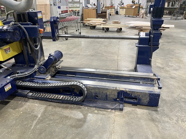 Jenkins double end tenoner, single station with (2) trim saws, Opens to 8', very good condition - Image 9