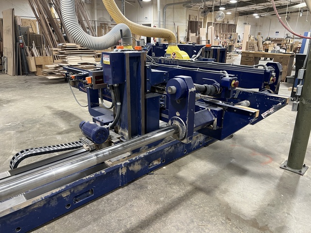 Jenkins double end tenoner, single station with (2) trim saws, Opens to 8', very good condition - Image 10