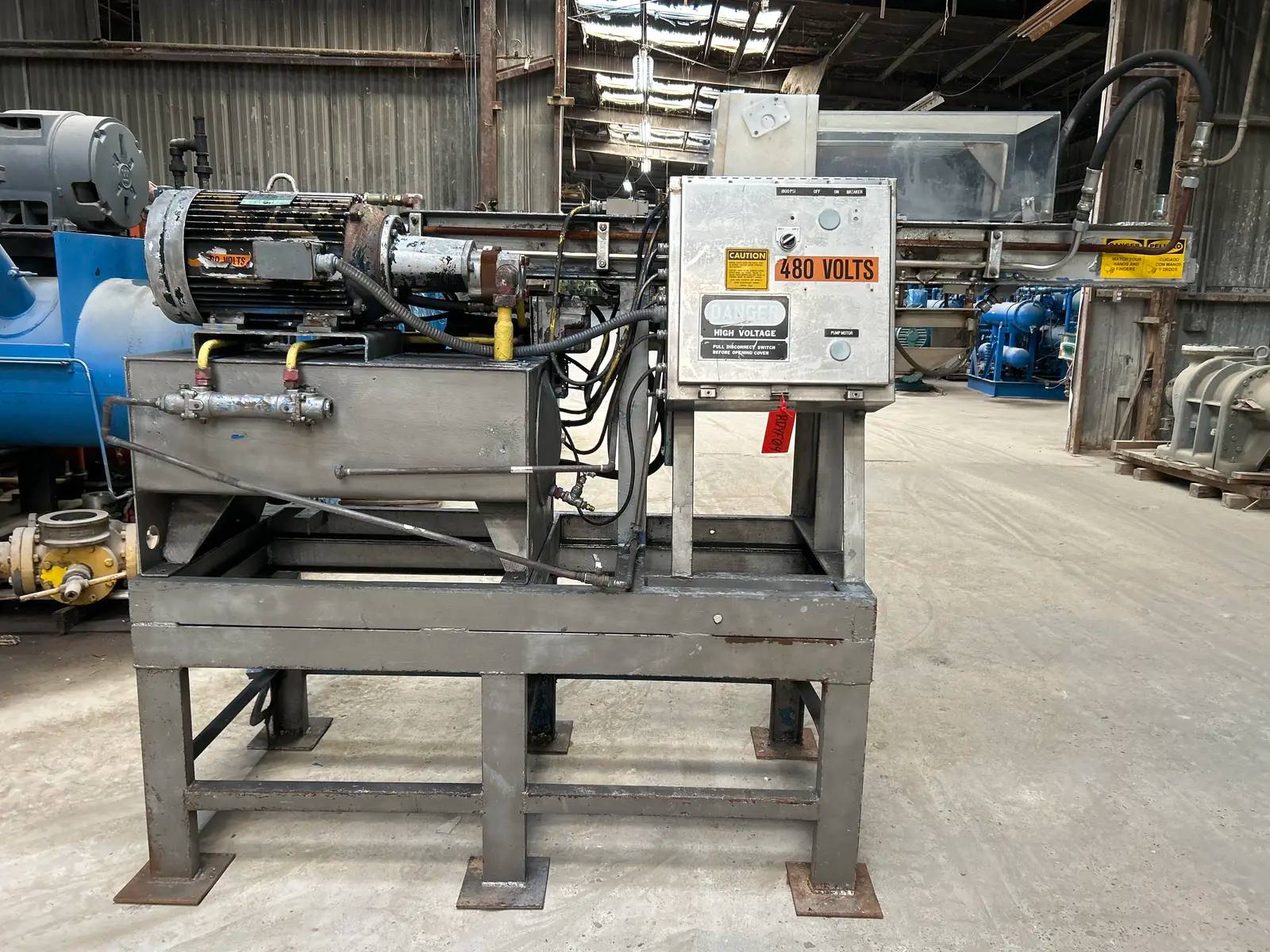 Turbo Vogt #BP360, ice block press, 20 HP, 1750 RPM, 230/460 V., 3-phase, Fr.256T, 2024 - Image 3