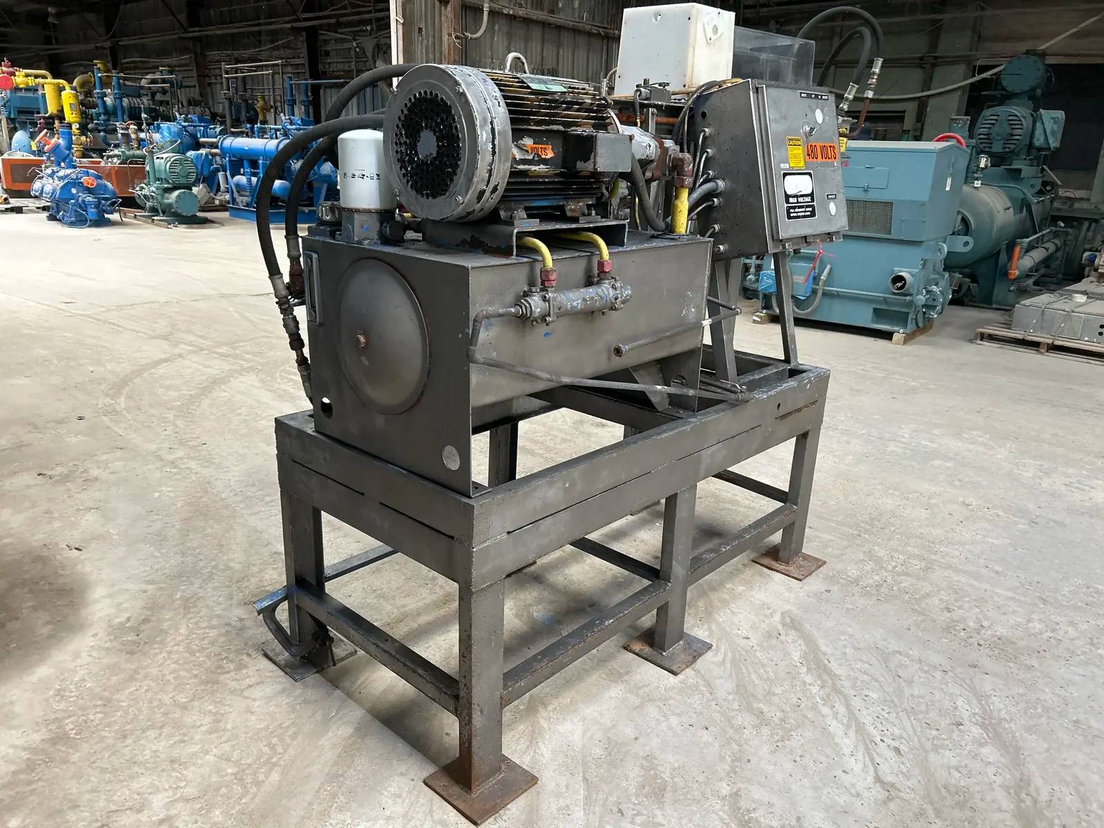 Turbo Vogt #BP360, ice block press, 20 HP, 1750 RPM, 230/460 V., 3-phase, Fr.256T, 2024 - Image 4