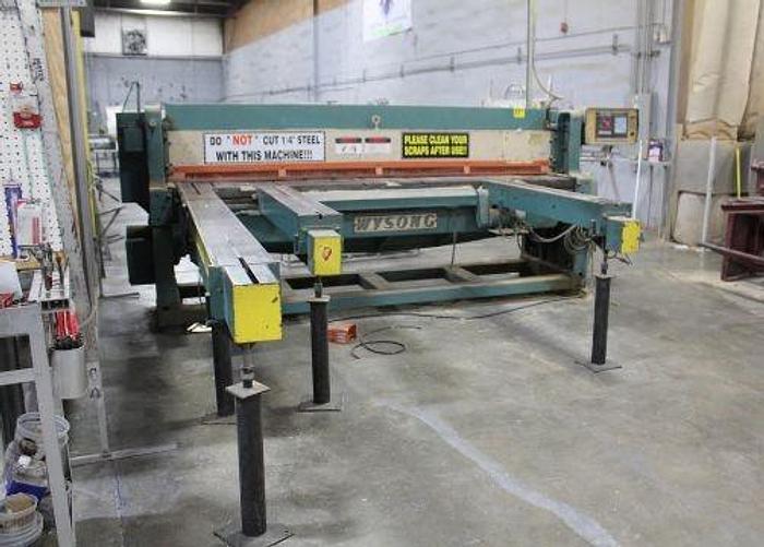 10 gauge x 10' Wysong #1010 CNC, Wysong PC100 Control, 36" back gauge, adjustable rake, no pit - Image 10