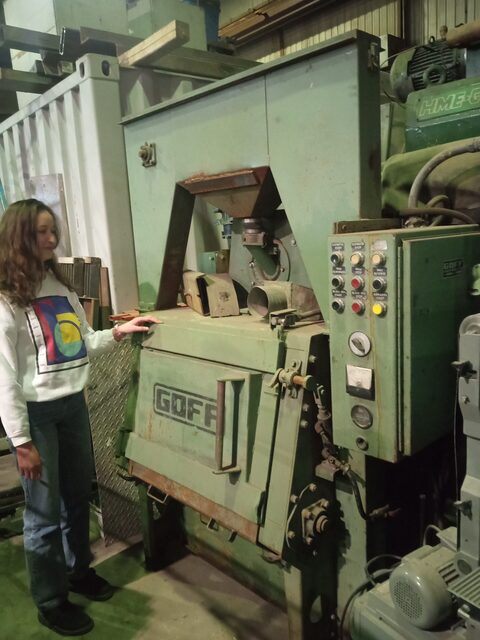 3 cu.ft. Goff #3BB, tumble blaster, 24" barrel head diameter, 31" intenal width - Image 2
