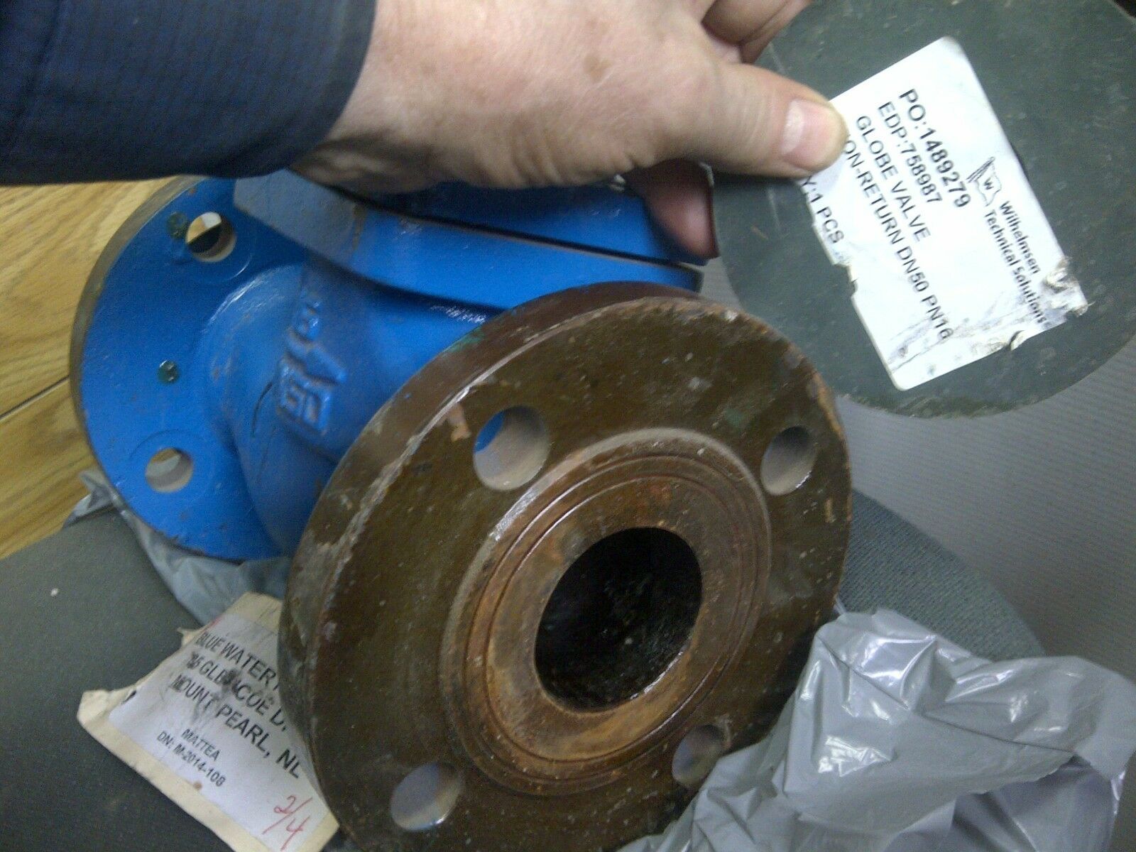 2" Industrial Cast Iron Globe Valves, 6.5" flange diameter - Image 2
