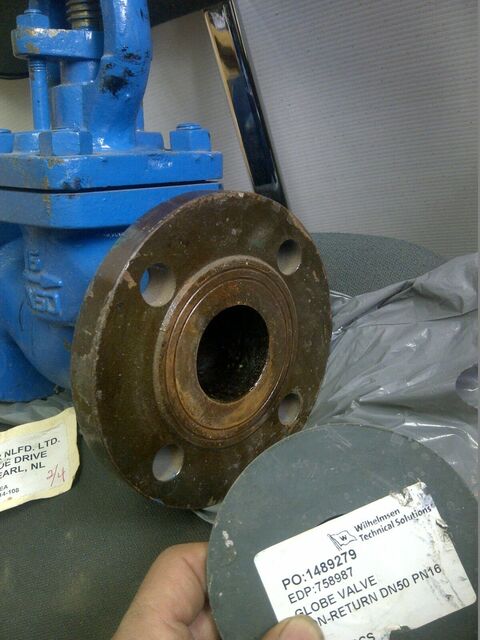 2" Industrial Cast Iron Globe Valves, 6.5" flange diameter - Image 3