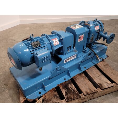 10-15 GPM @ 200 psi, Lobepro #SS8T, positive displacement rotary lobe pump, 5 HP, 200°F - Image 2