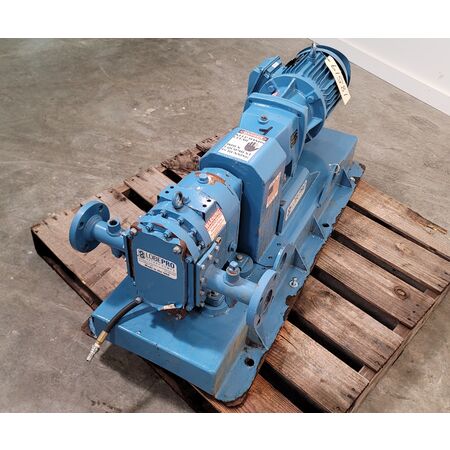 10-15 GPM @ 200 psi, Lobepro #SS8T, positive displacement rotary lobe pump, 5 HP, 200°F - Image 3