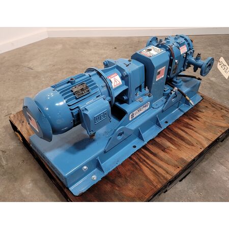 10-15 GPM @ 200 psi, Lobepro #SS8T, positive displacement rotary lobe pump, 5 HP, 200°F - Image 4