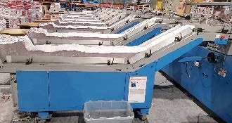 Muller Martini #SLS-3000, Inserting Line, 1.2 m/sec. Feed speed, 100000 specimens/hr., 19.69" L x 13.39" - Image 2