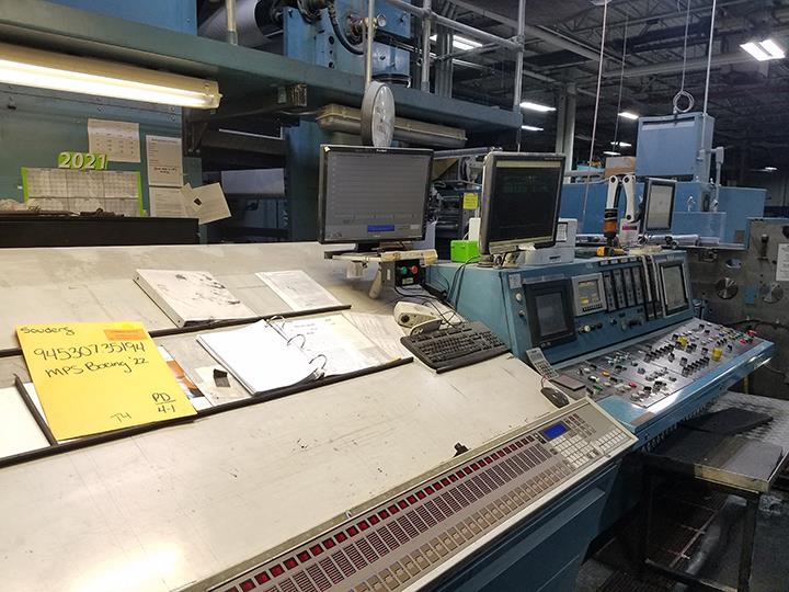 Timson #T-48A-ZMR, Web Offset Press, (2) Print Unit, 46" cutoff x 53" width, 50" Splicer diameter, 13' dryer - Image 3