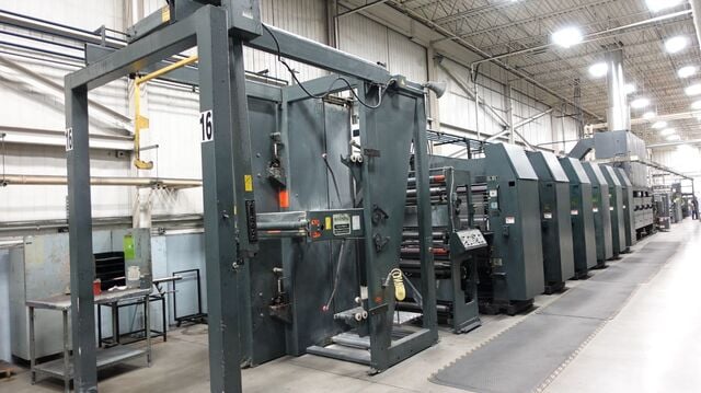 Hantscho #Mark-7, Web Offset Press, (6) Print Unit, (1) Web, 16-Page, 23.56" cutoff x 38" width, 50" Splicer - Image 4
