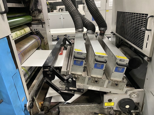Muller Martini #A74, UV Web Offset Presses, (8) Unit, 22"/25.5" cutoff x 29" width, 50" Splicer roll, 2001 - Image 9