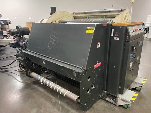 GEC #TW5050, Turret Rewinder, 50" Web width, 50" roll diameter, 1000 FPM, 2004 - Image 1
