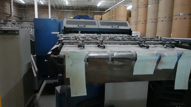 56" Grafech Engineering, Roll sheeter, 56" Web width, 40.25"-23.5" repeat length, 14400 IPH, 460 V, 2001 - Image 9