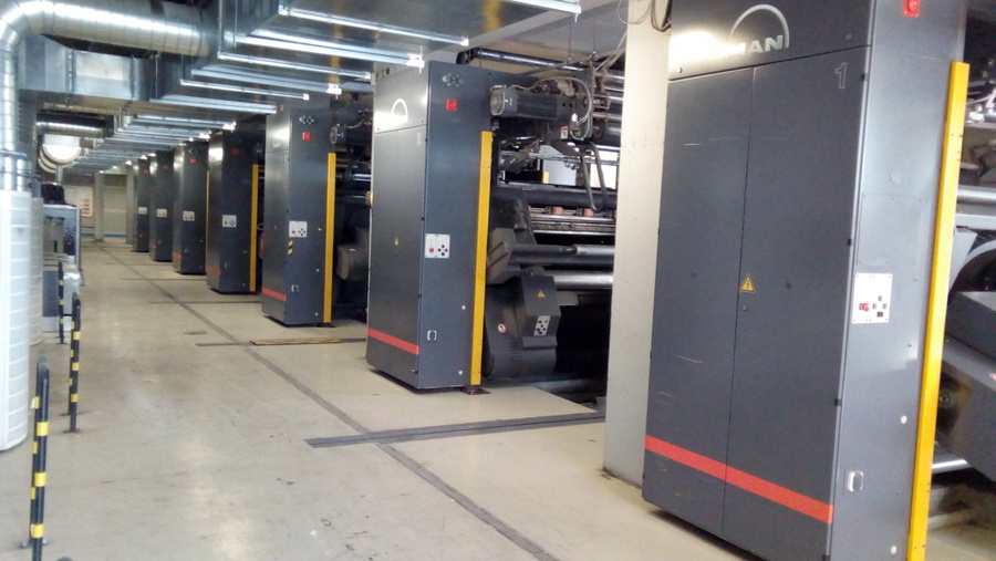 Man Roland #Regioman, Web Offset Printing Press, (5) 8-print & (2) 4 ...