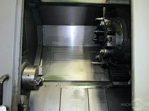 Hyundai Kia #SKT21LMS, CNC lathe, 9.84"chk, 2.559" bore, Fanuc 21i-TB, 2006 - Image 9